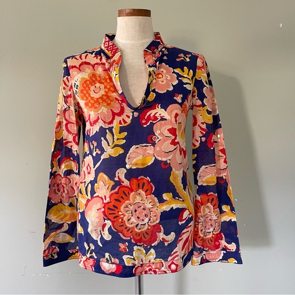 Tory Burch Stephanie Tunic size 4 preowned - Picture 1 of 5
